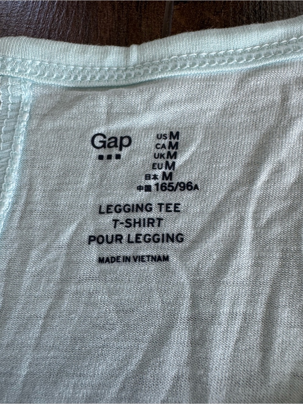 GAP Light Blue Scoop Neck Short Sleeve Tee - Picture 3 of 4